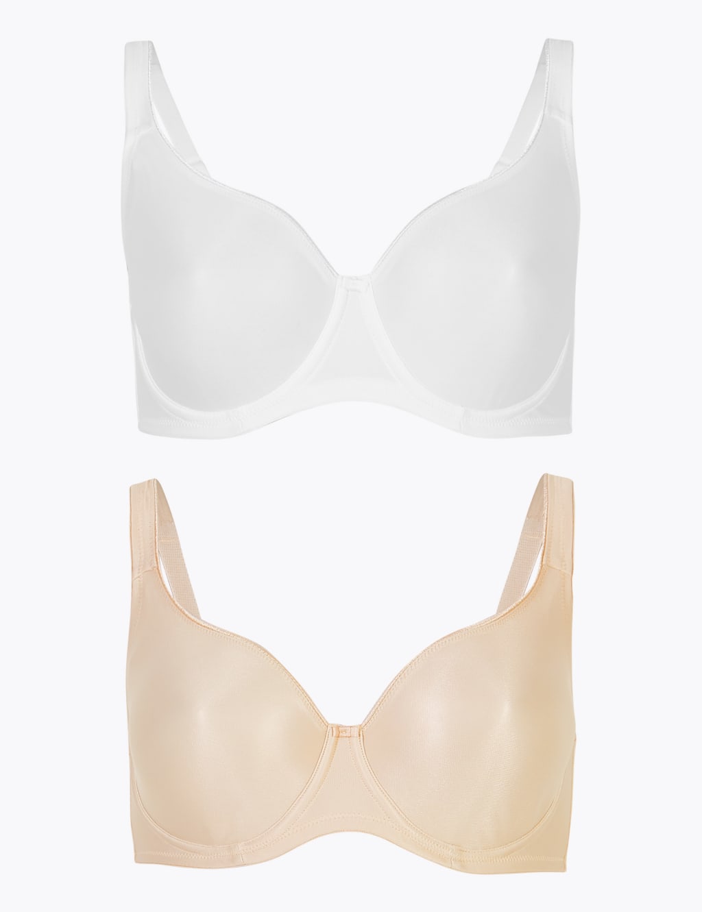 2 Pack Smoothing Minimiser Full Cup Bras C-G 1 of 8