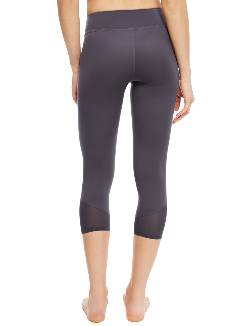 Light Control Gym Slim Cropped Leggings with Mesh Inserts 4 of 5