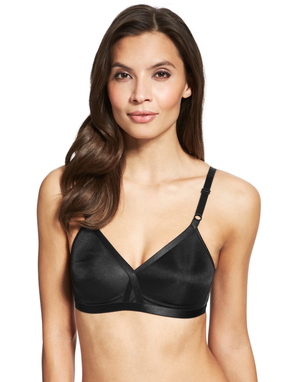 2pk Non-Wired Crossover Full Cup Bras AA-E 4 of 5