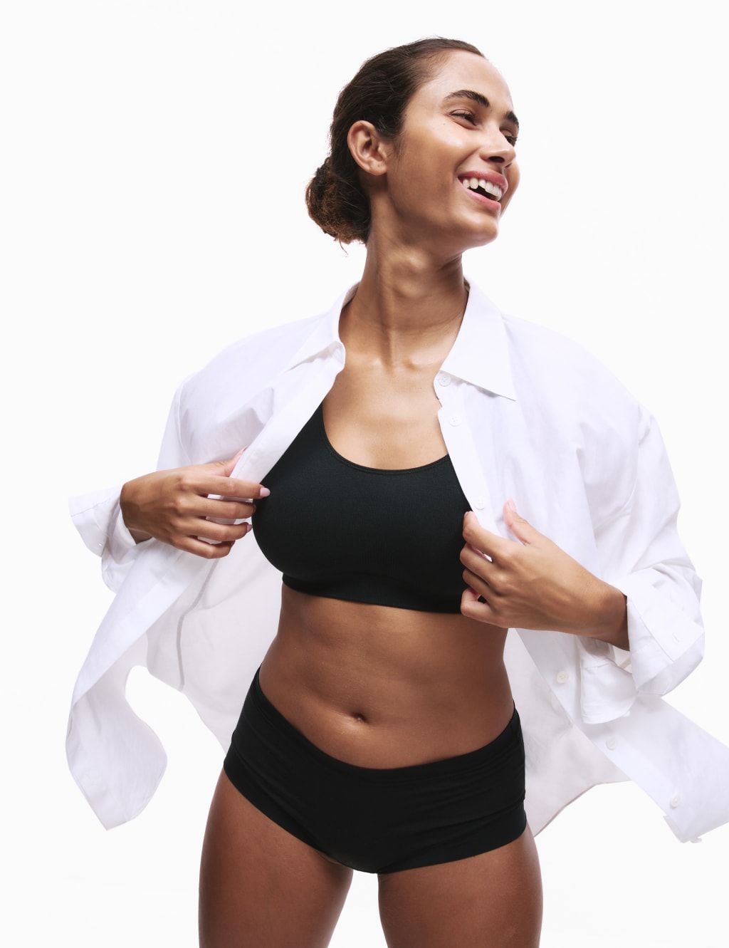 3pk Seamless Non Wired Crop Tops 5 of 7