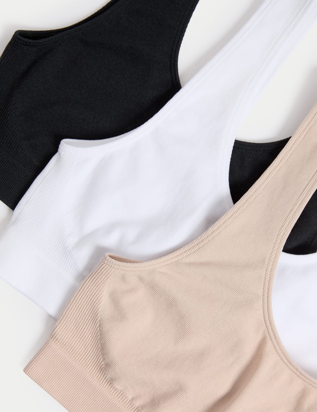 3pk Seamless Non Wired Crop Tops 6 of 7