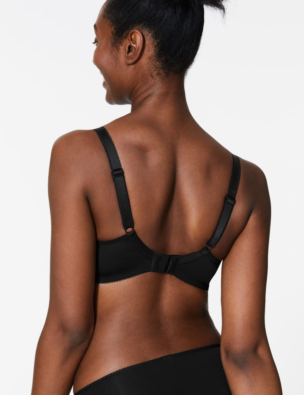 Jacquard & Lace Non-Padded Full Cup Bra AA-D 4 of 5
