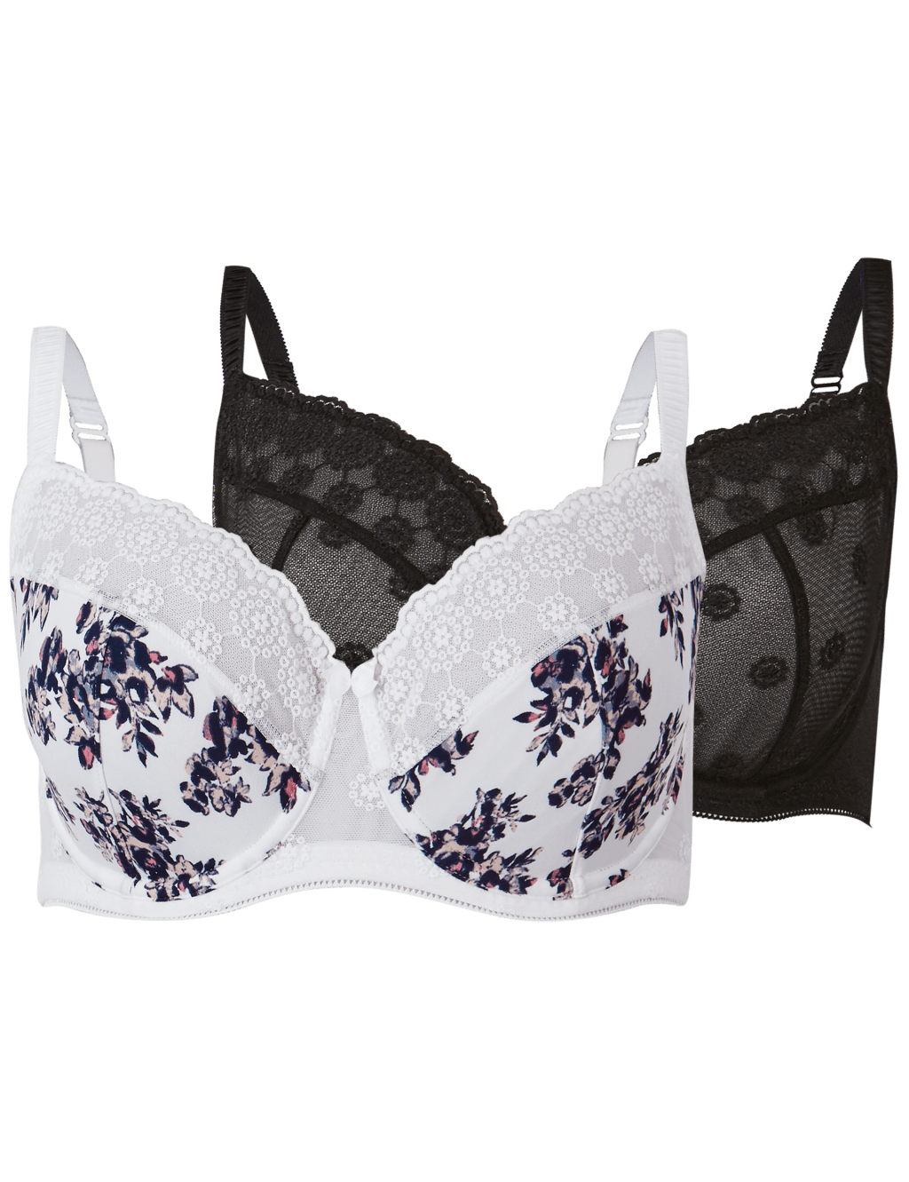 2 Pack Non-Padded Balcony Bra DD-GG 6 of 6
