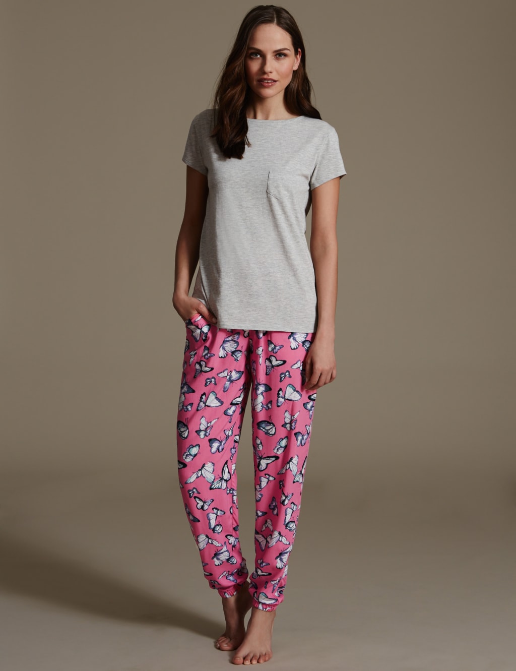 Butterfly Cuffed Pyjamas M S Collection M S