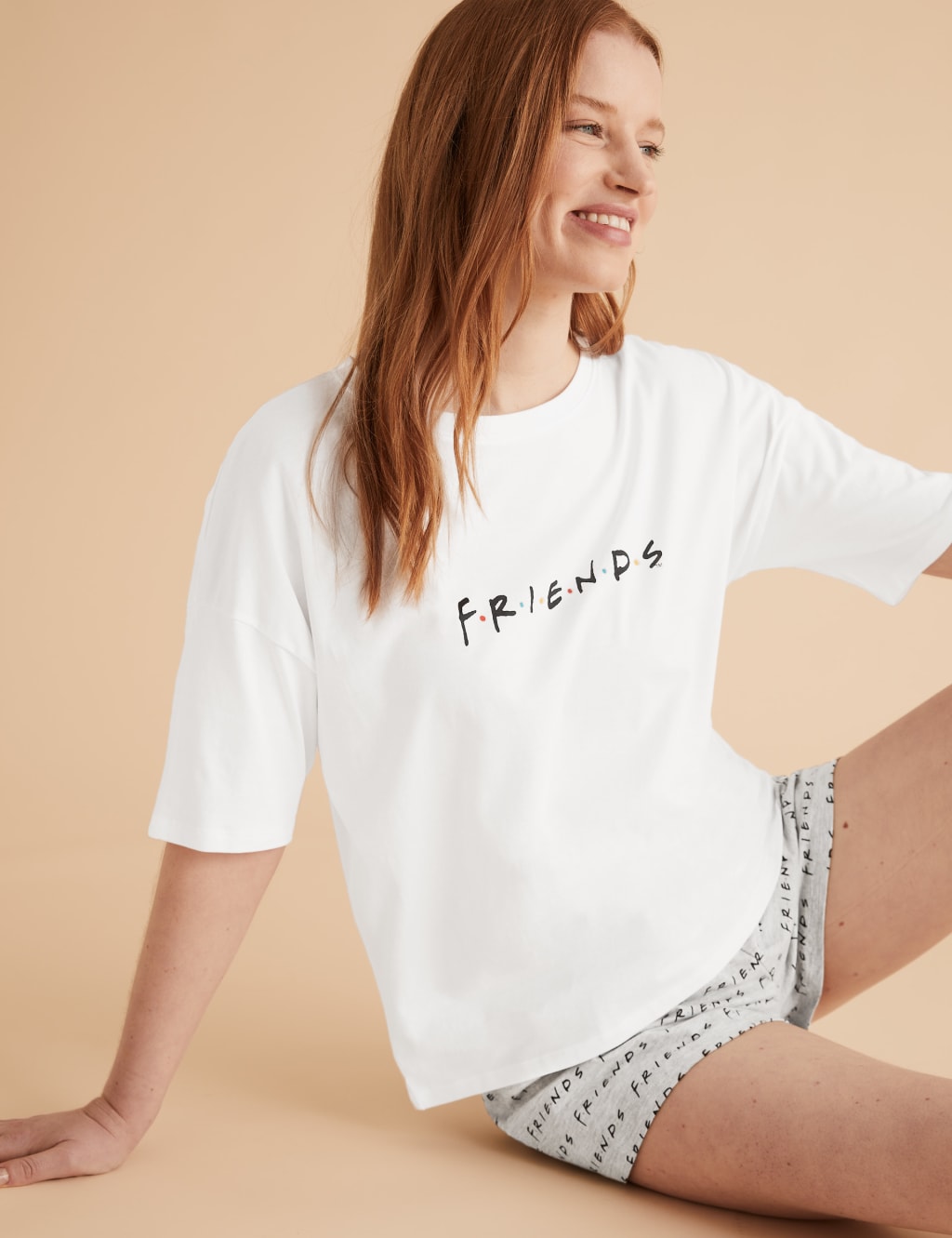 Friends Cotton Short Pyjama Set M S Collection M S