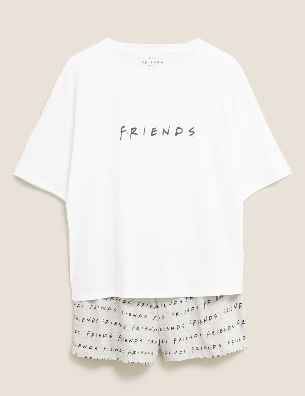 Friends Cotton Short Pyjama Set M S Collection M S