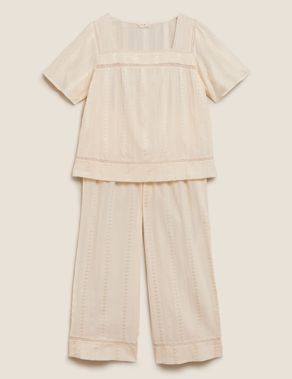 Cotton Lace Pyjama Set 2 of 7