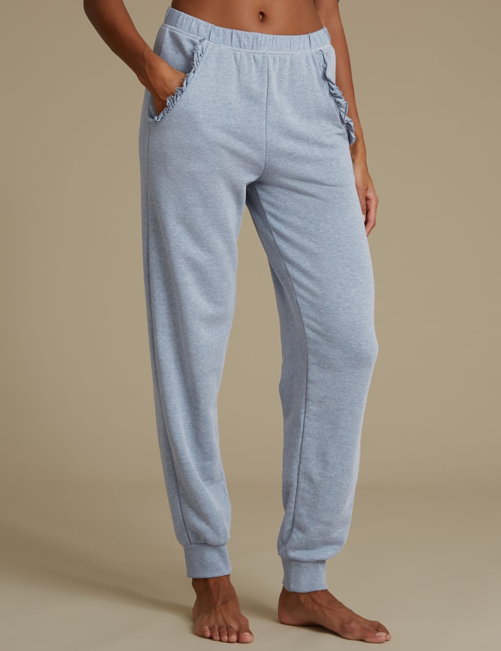 Frill Cuffed Hem Pyjama Bottoms M S Collection M S