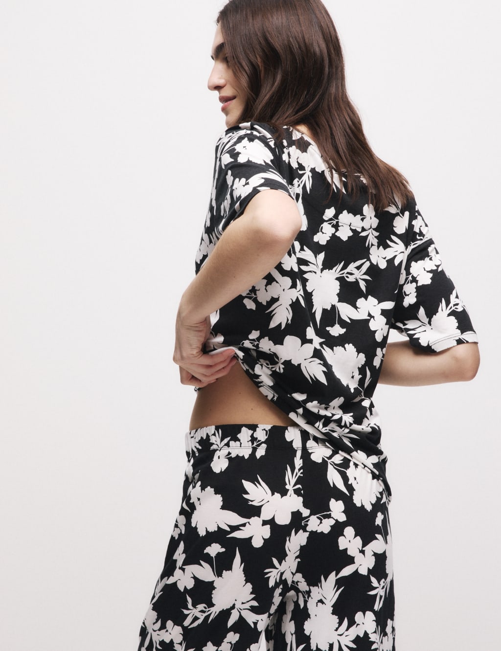 Cotton Modal Star Print Pyjama Set Body by M S M S