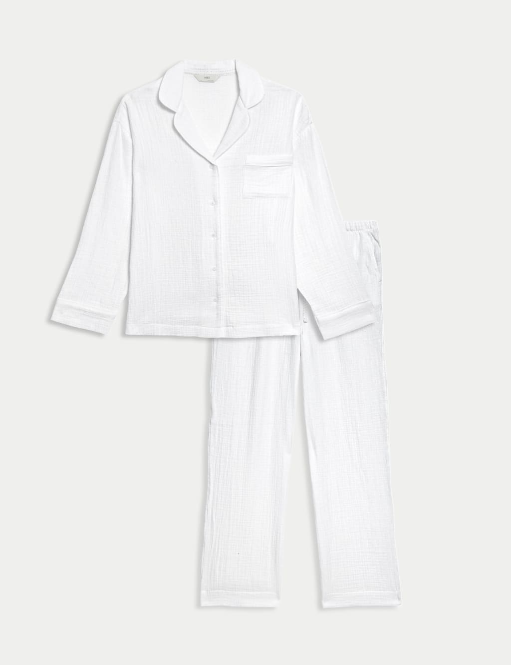 Pure Cotton Revere Pyjama Set 2 of 6