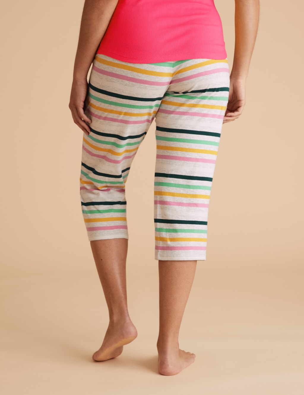 Cotton Striped Cropped Pyjama Pant 5 of 6