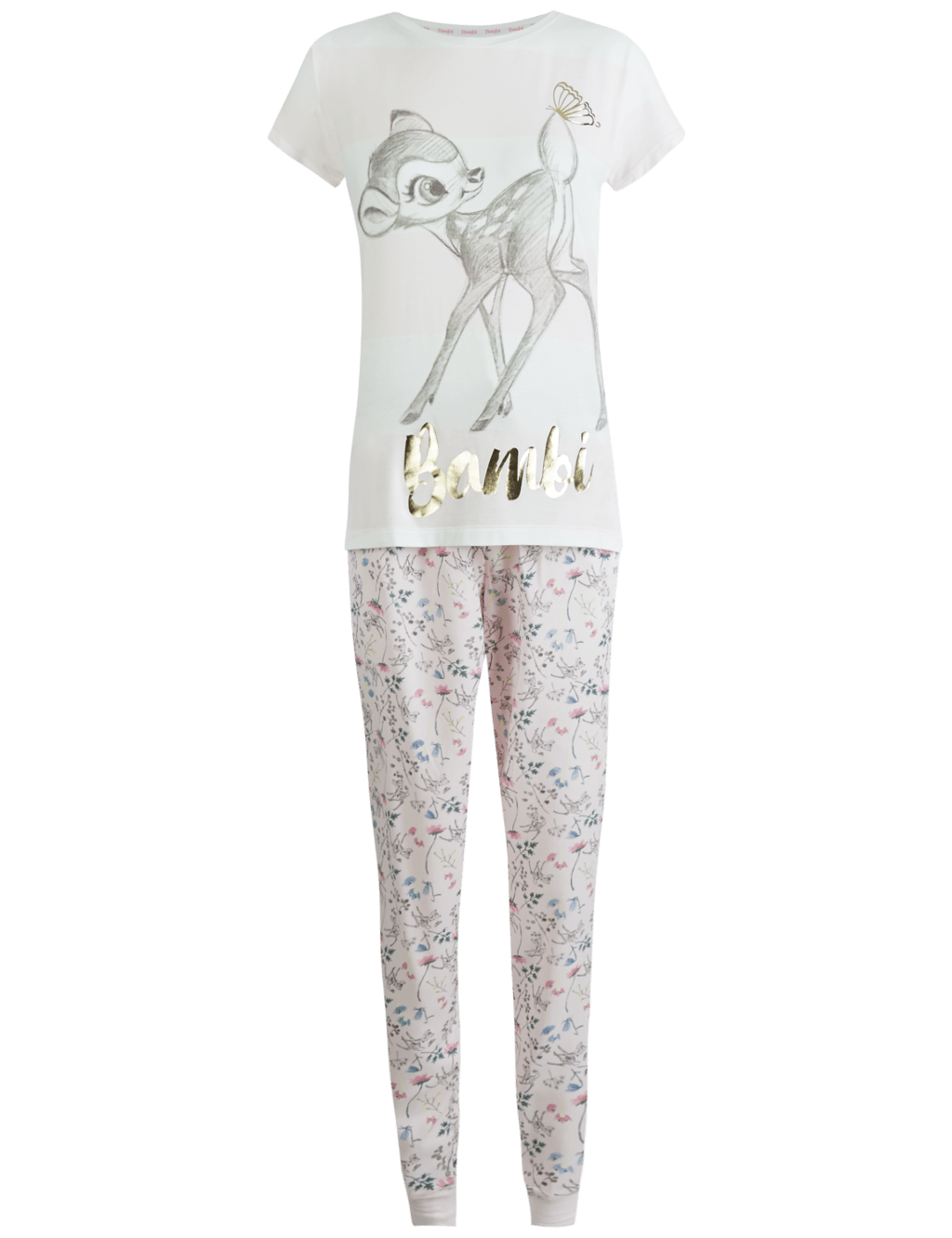 Bambi Printed Short Sleeve Pyjamas 5 of 6