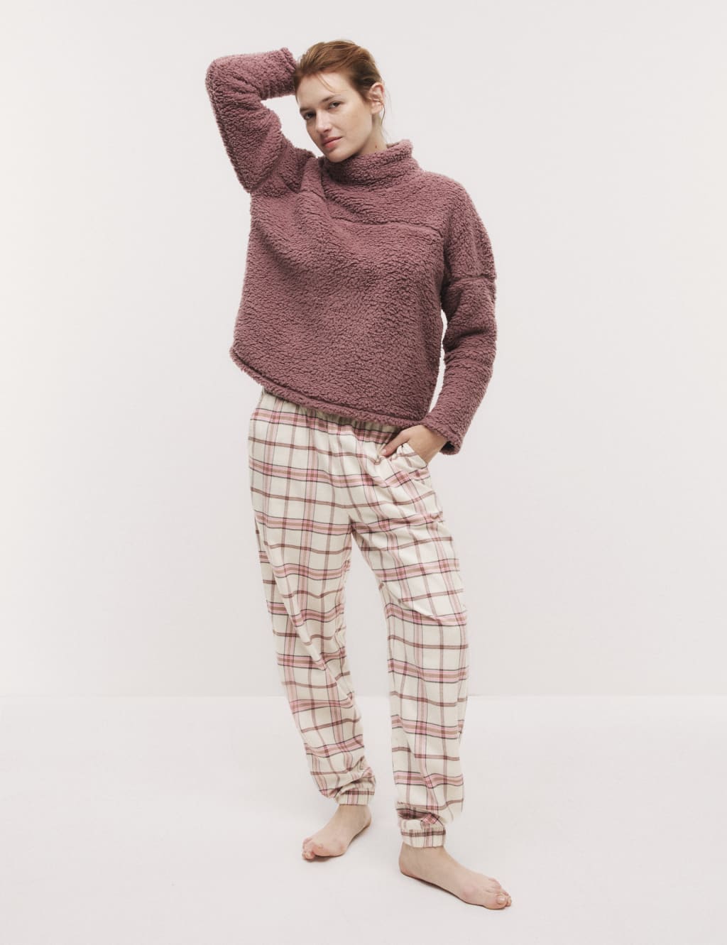 Cotton plaid pajama pants online