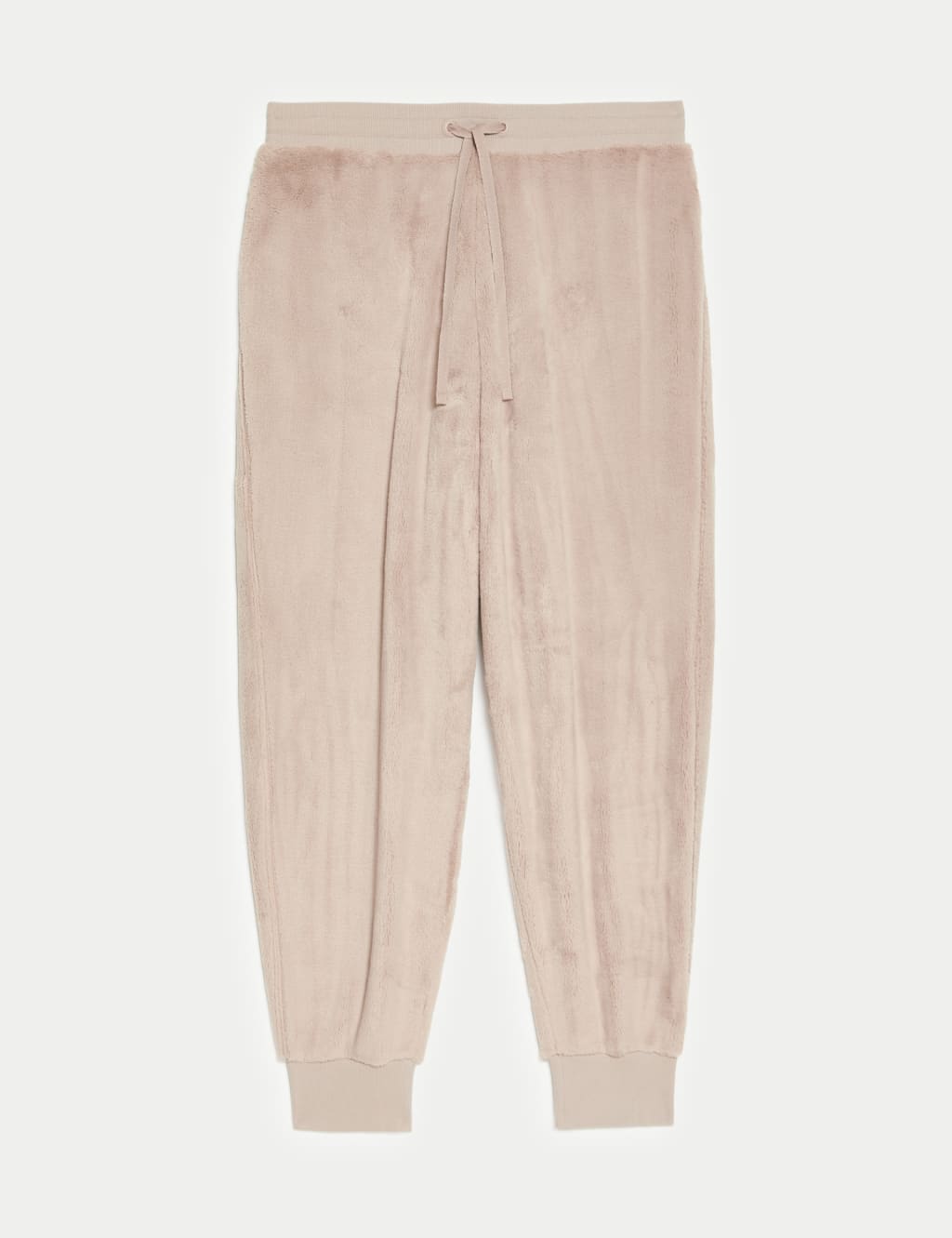 Faux Fur Fleece Cuffed Hem Lounge Joggers M S Collection M S