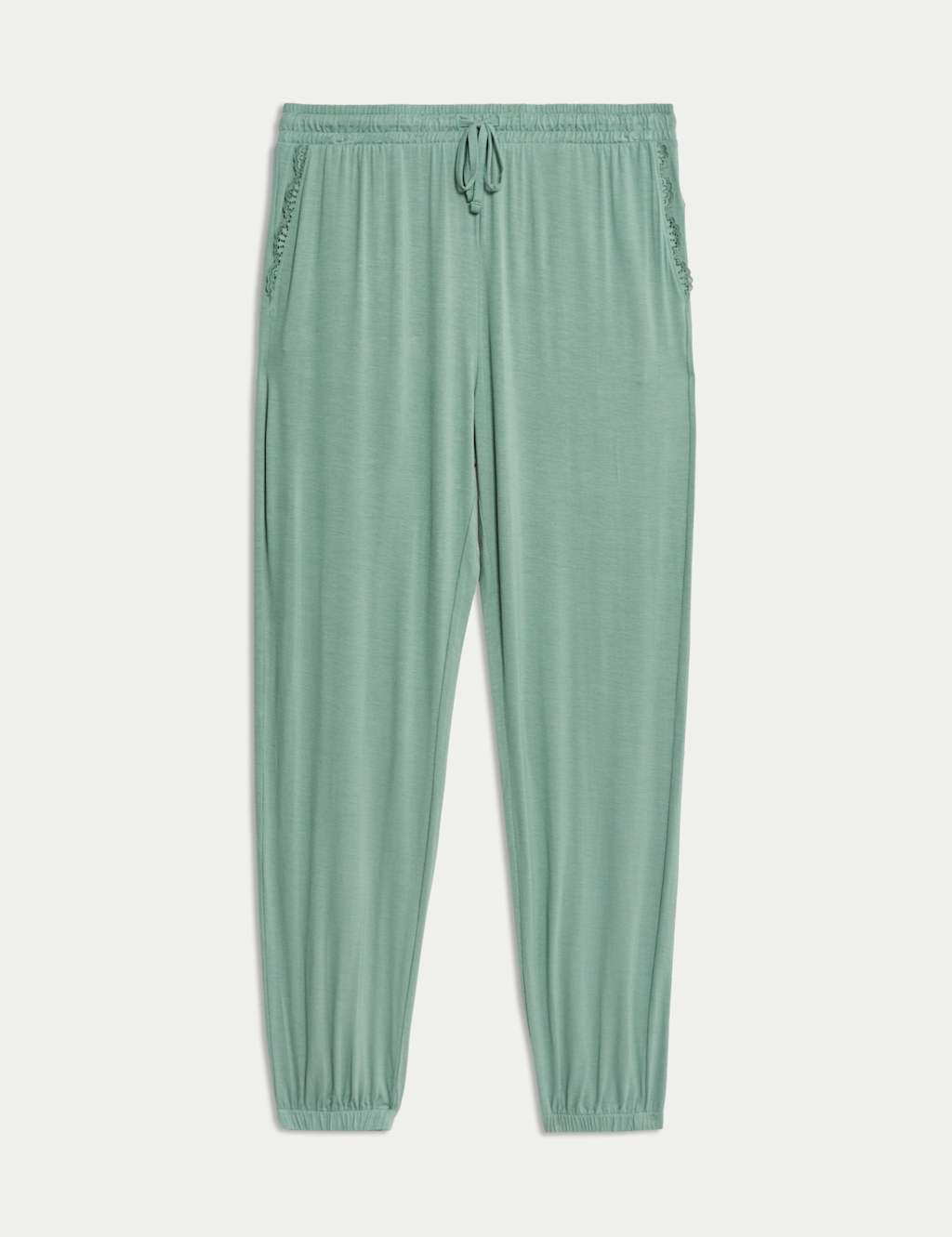 Lace Detail Cuffed Hem Pyjama Bottoms 2 of 4