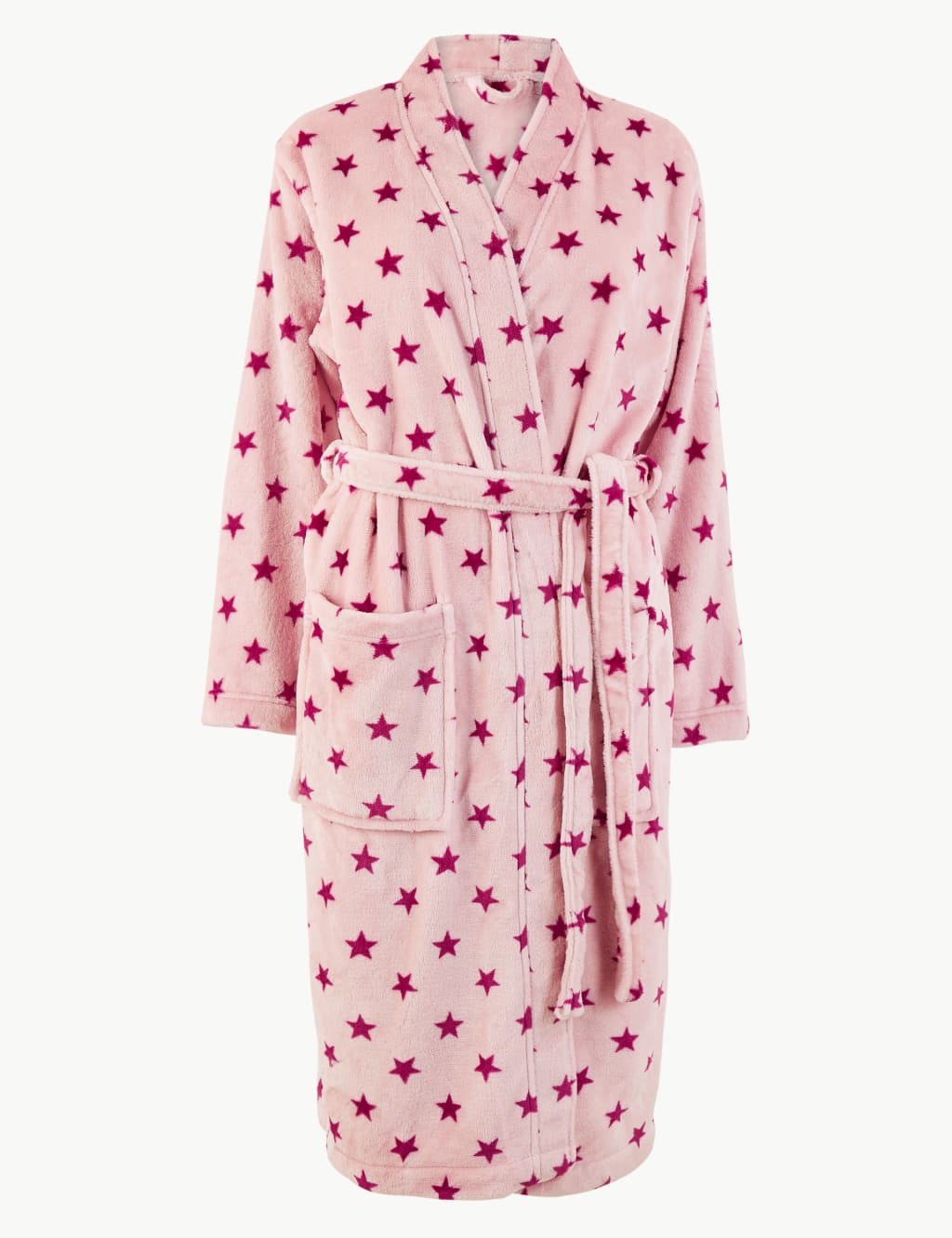 Fleece Star Print Dressing Gown 2 of 4