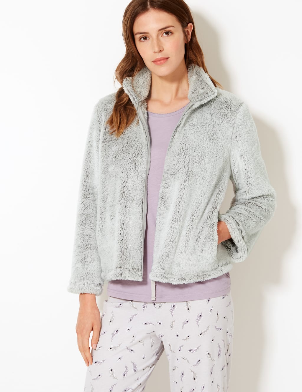 M&s womens fleece tops online