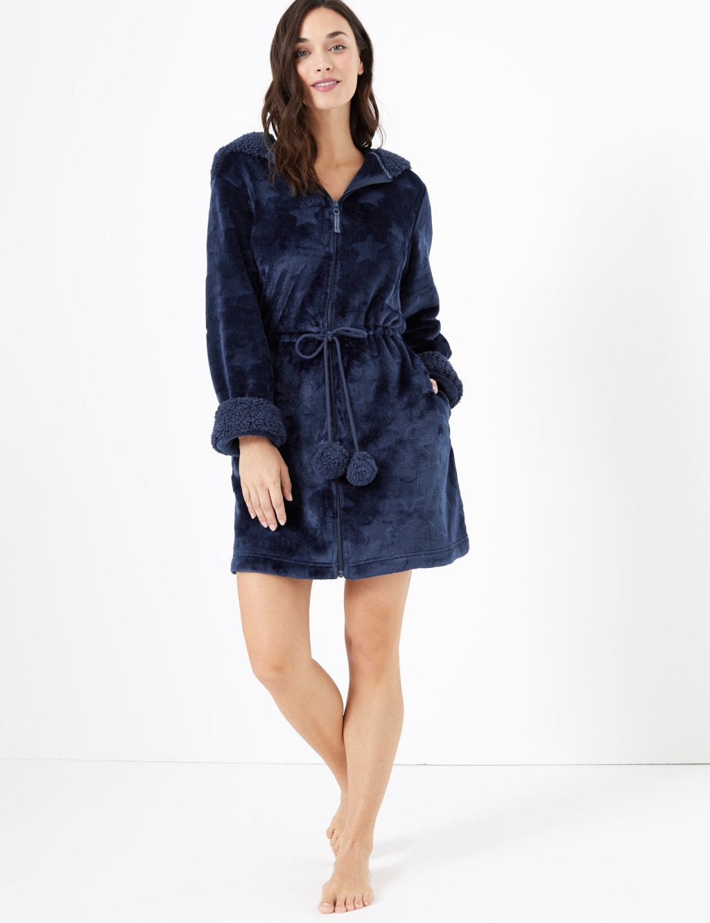 Star Short Dressing Gown M S Collection M S