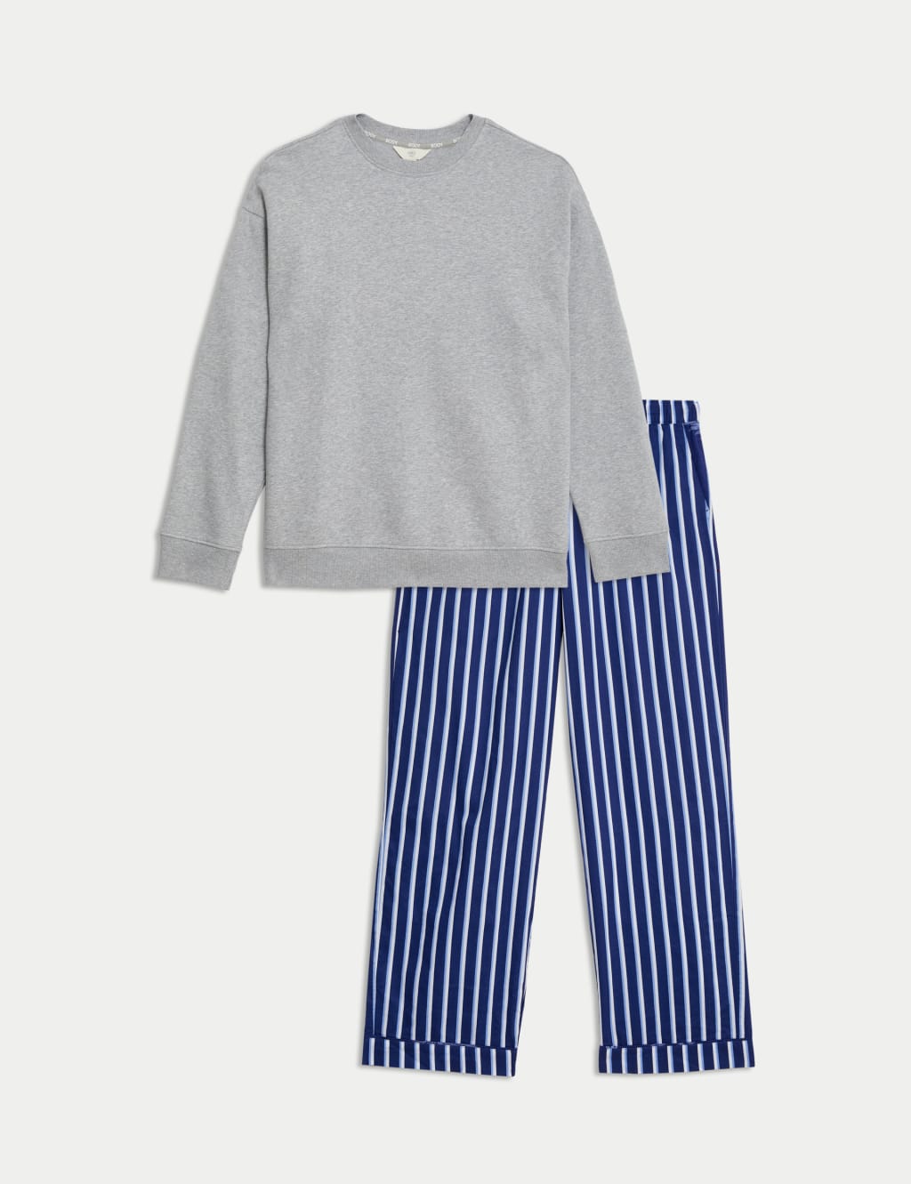 Cool Comfort Striped Pyjama Set Body by M S M S