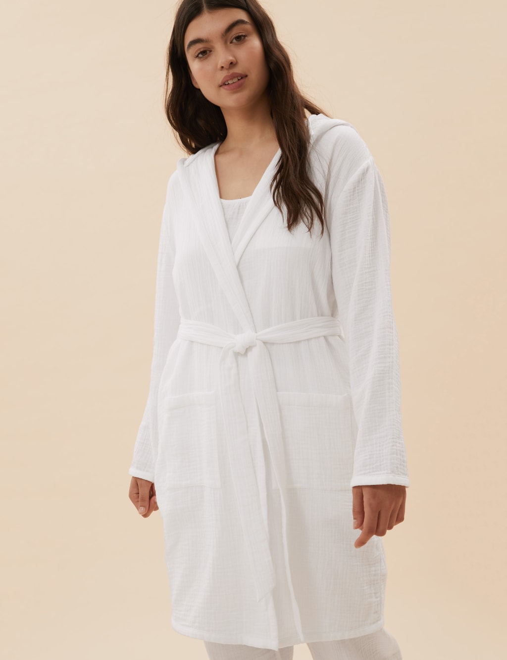 M&s white dressing gown store
