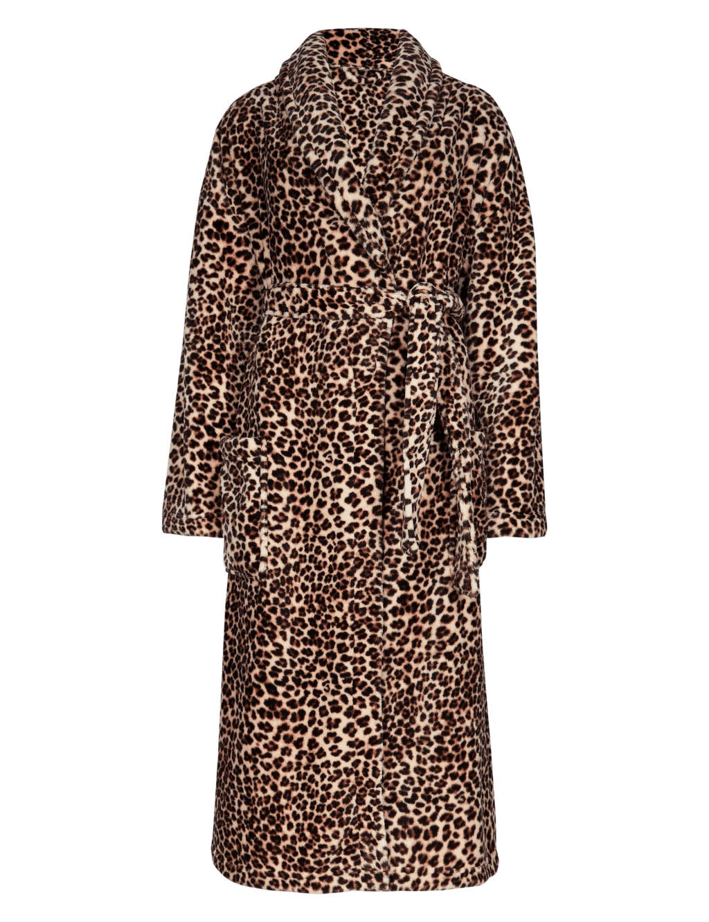 Leopard Print Dressing Gown with Belt 4 of 5