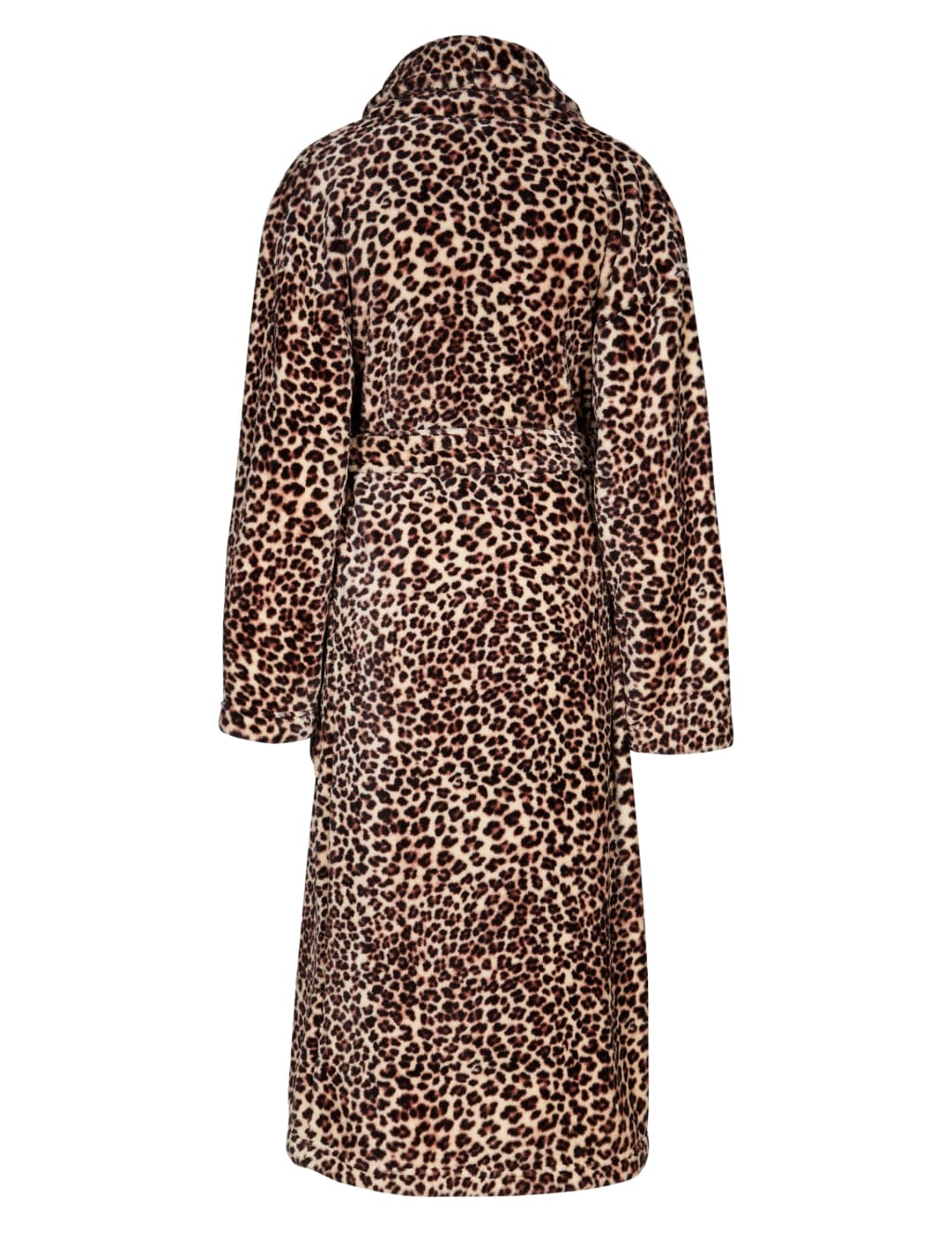 Leopard Print Dressing Gown with Belt M S Collection M S