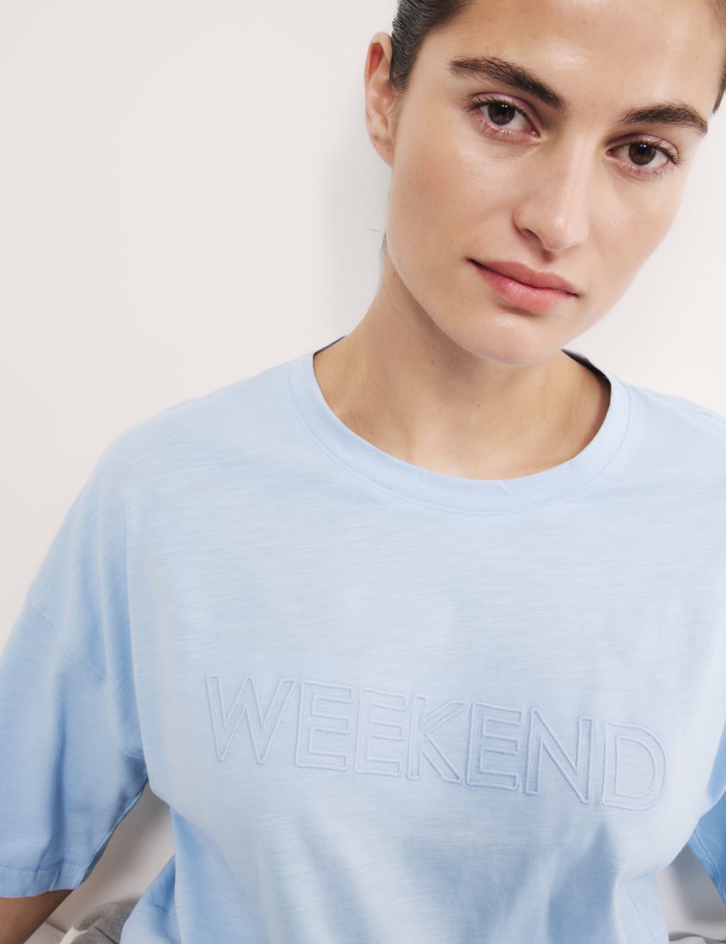 Cotton Rich Slogan Pyjama Set 4 of 4