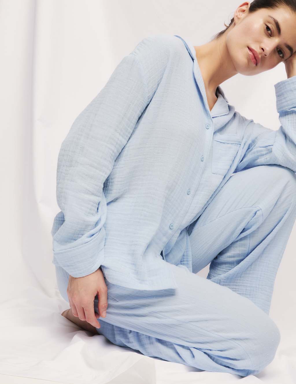 Pure Cotton Muslin Cool Comfort™ Pyjamas 4 of 5