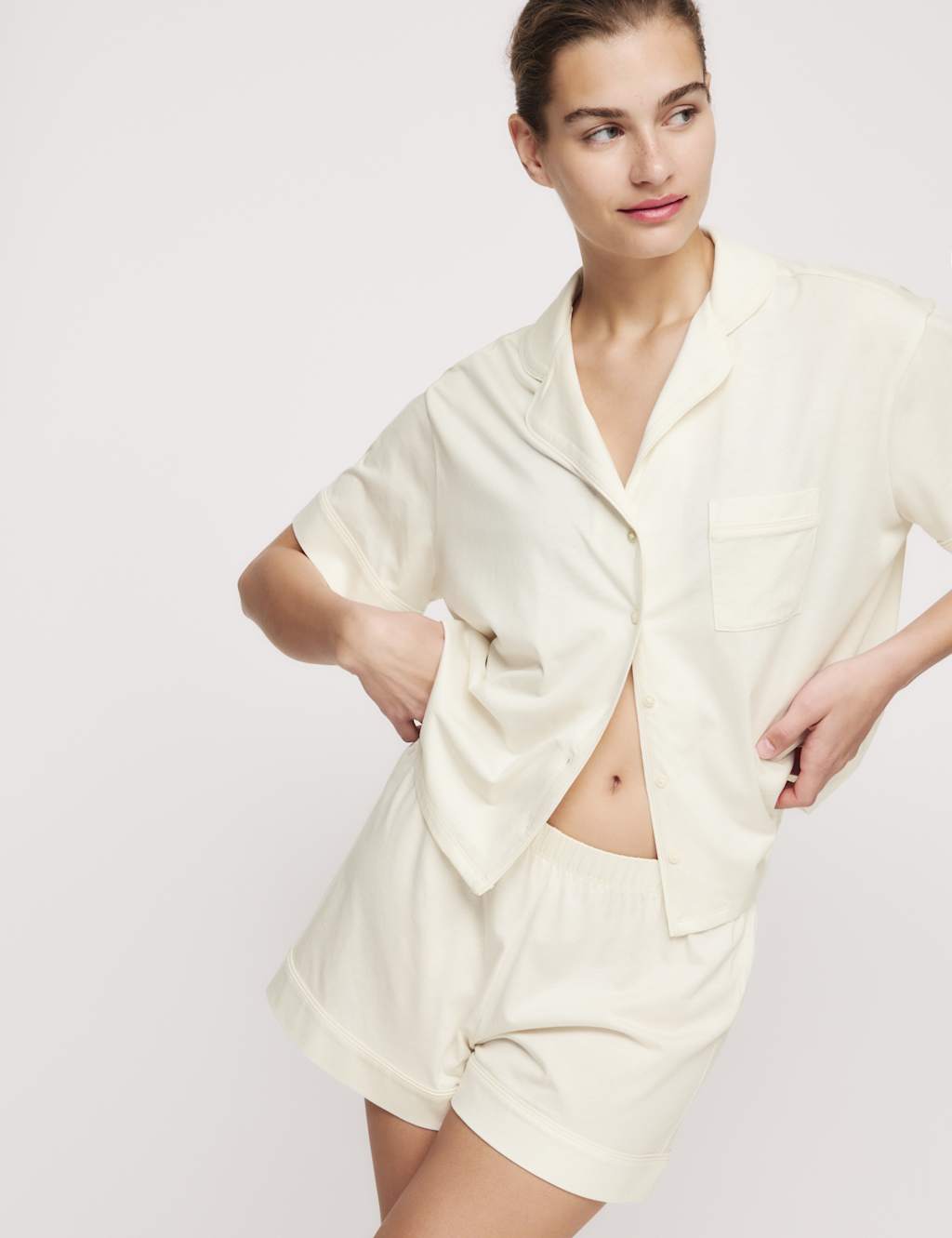 Cotton Modal Revere Shortie Set 4 of 5