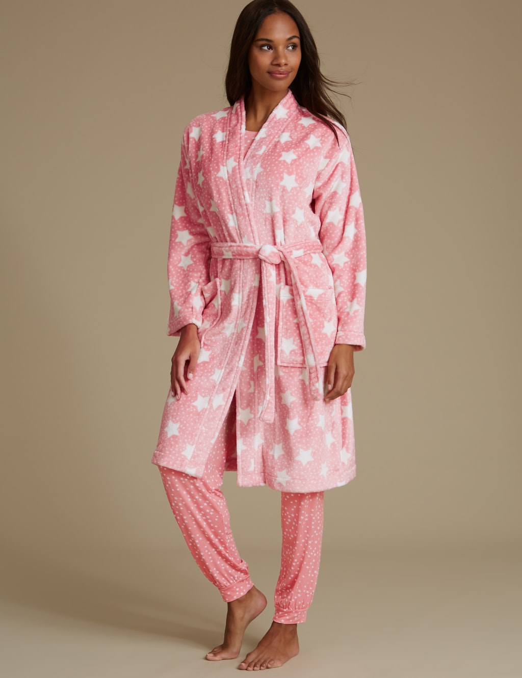 M&s pink dressing gown outlet