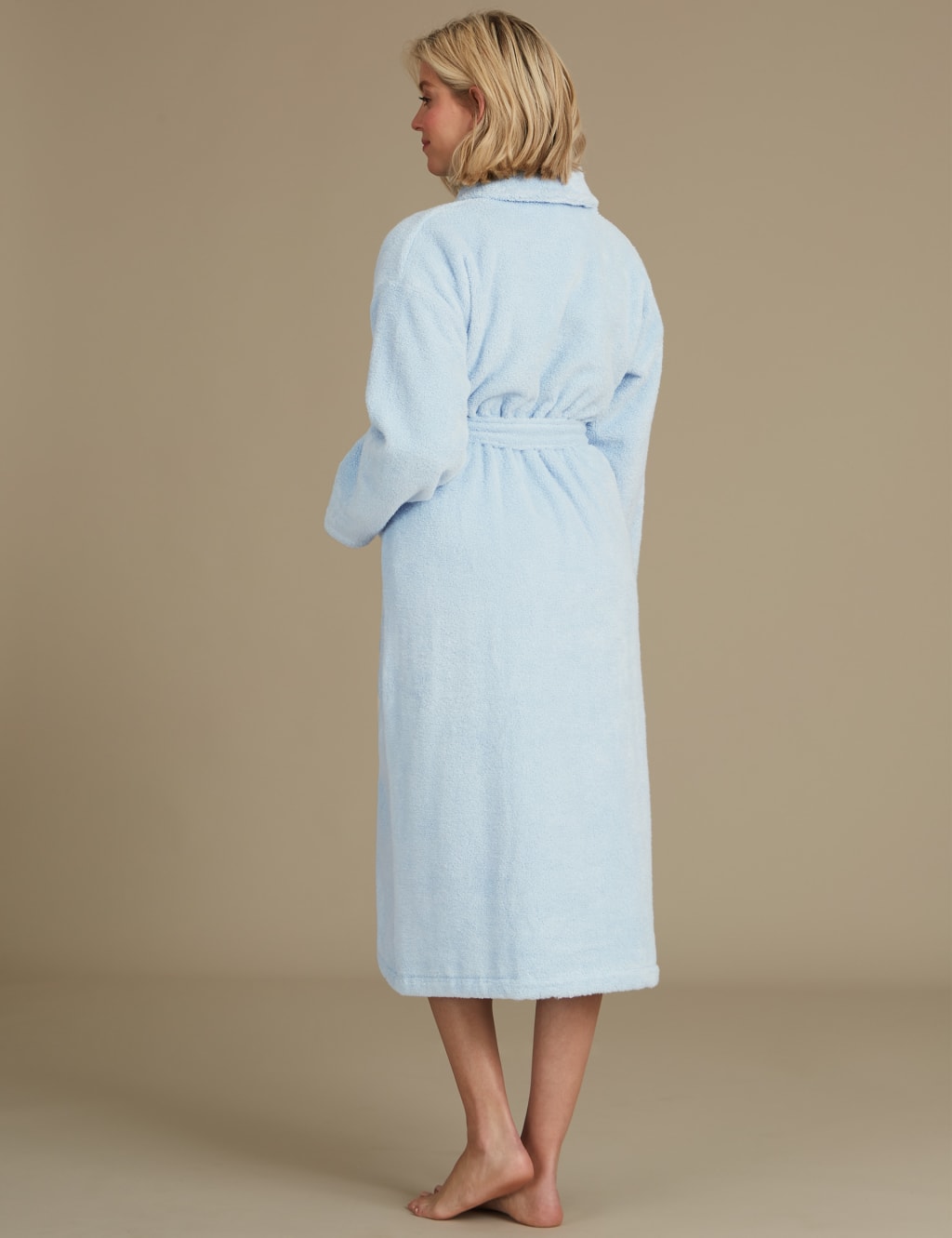 Pure Cotton Towelling Dressing Gown 3 of 3