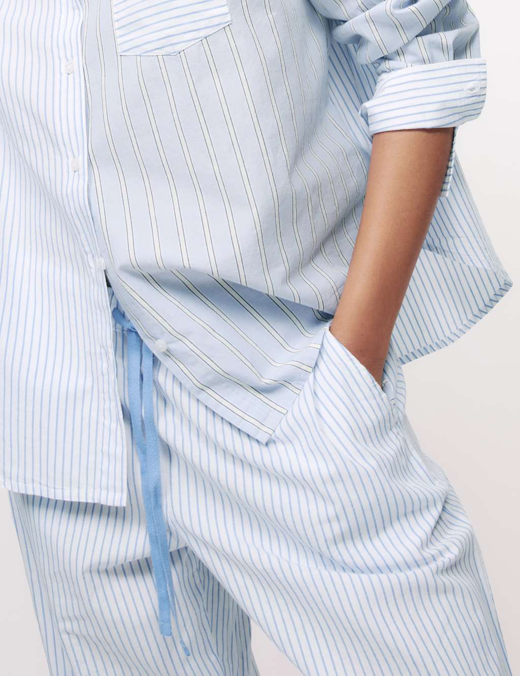 Cool Comfort™ Pure Cotton Striped Pyjama Set 4 of 5