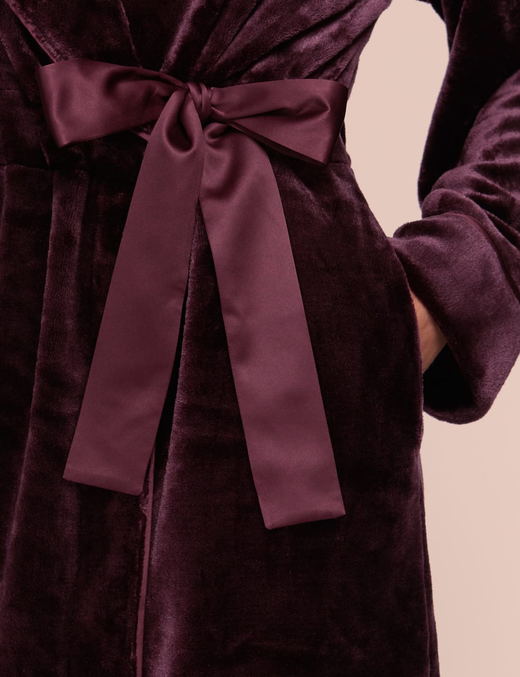 Luxury Velvet Touch Fleece Dressing Gown Rosie for Autograph M S