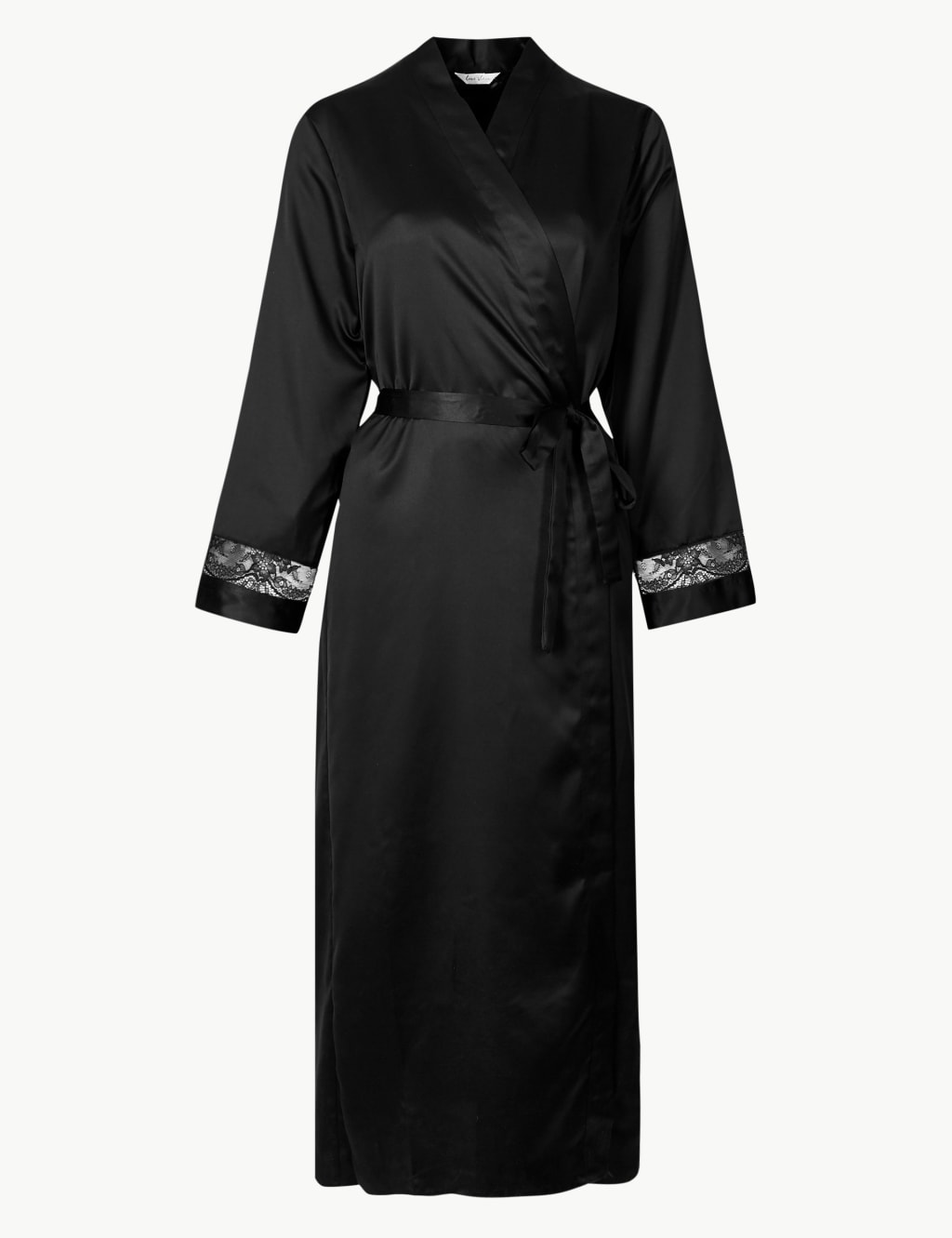 Satin Wrap Dressing Gown with Cool Comfort Technology M S Collection M S