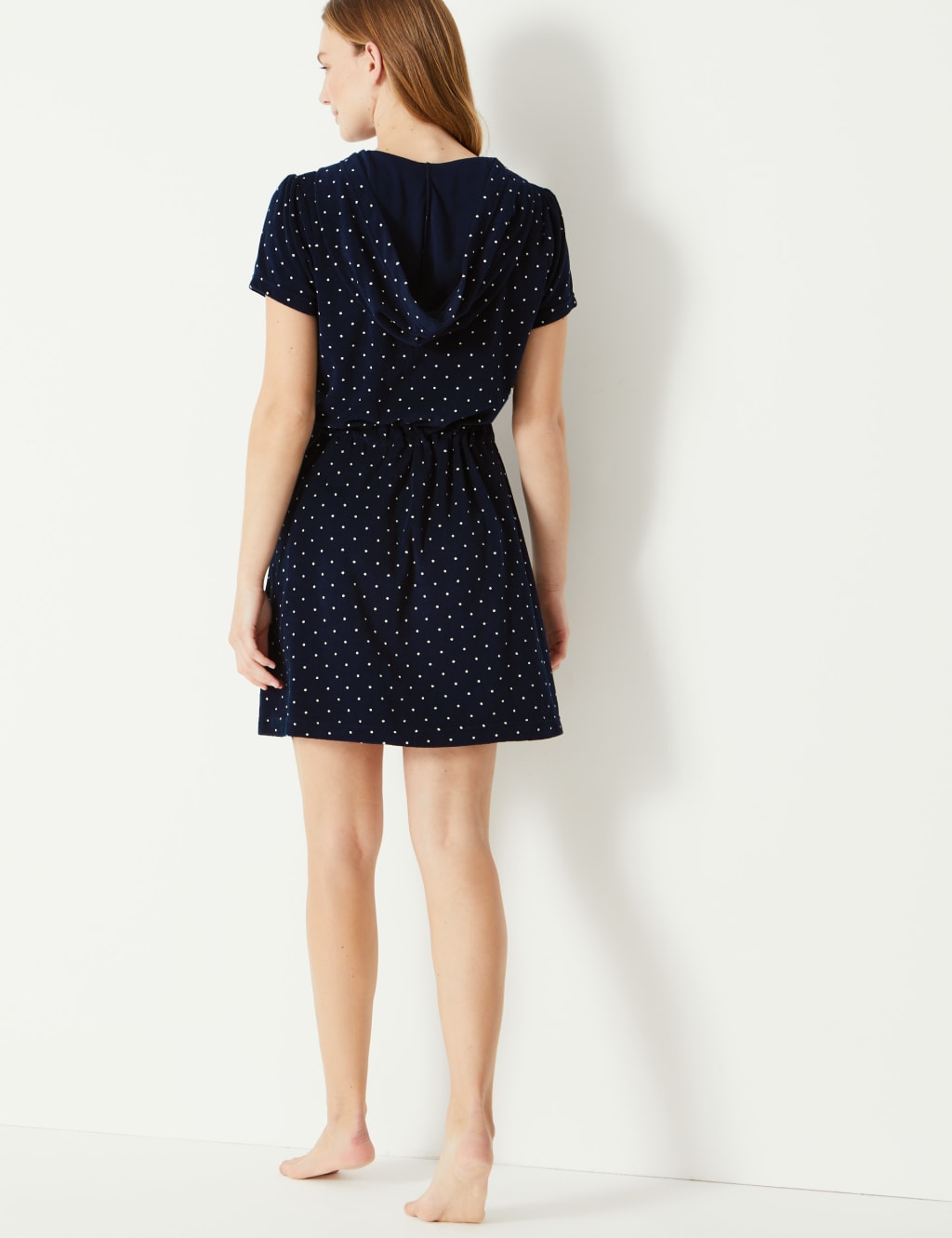 M and s zip up dressing gown clearance