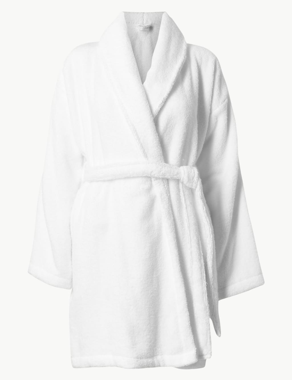 Pure Cotton Towelling Short Dressing Gown M S Collection M S