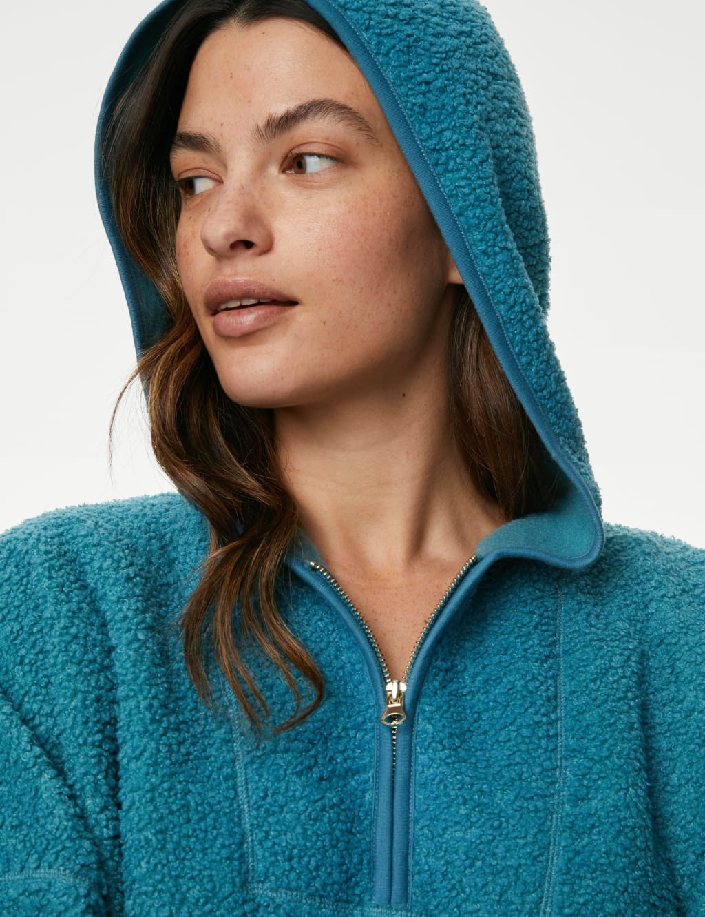 Brushed Back Borg Hoodie