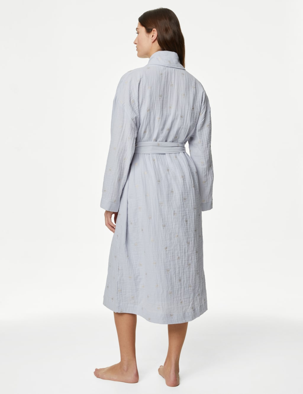 Muslin Foil Print Dressing Gown 5 of 5