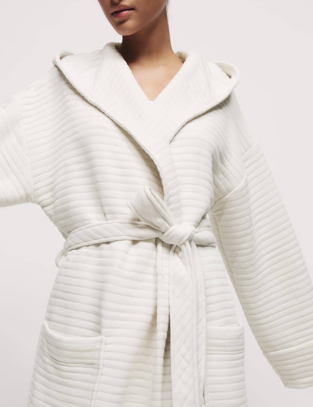 M&s white dressing gown cheap