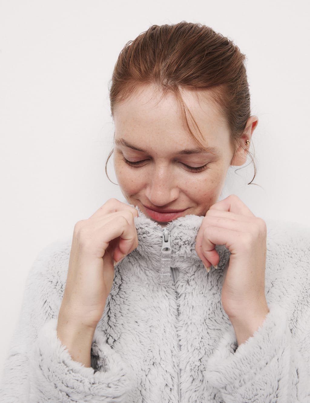 Fleece Full Zip Dressing Gown