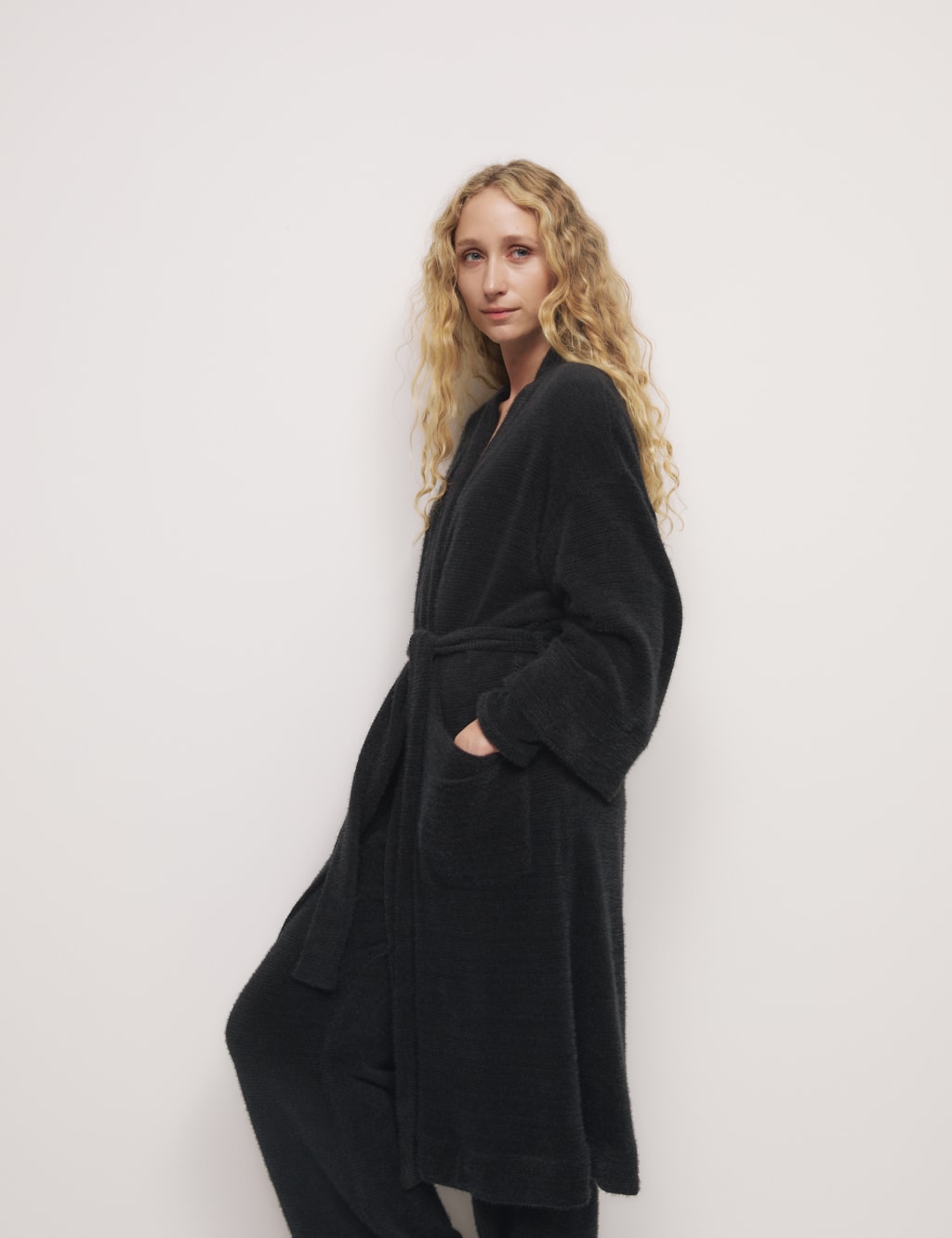Body Soft Feather Knit Dressing Gown