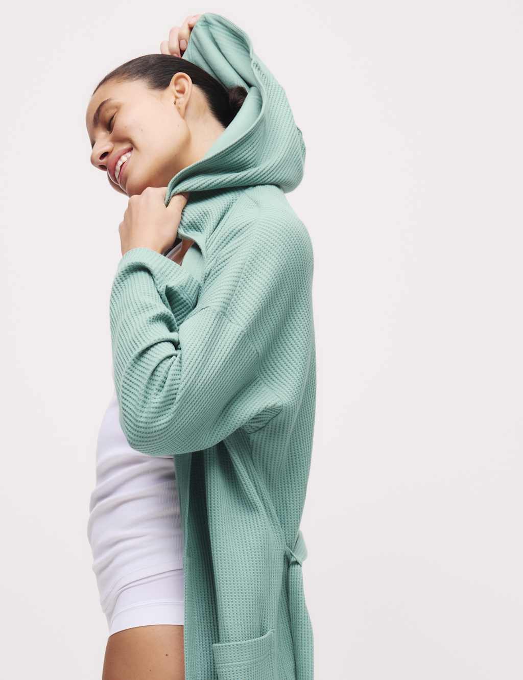 Jersey Waffle Dressing Gown 5 of 6