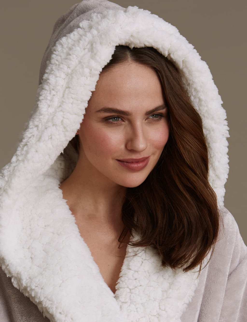 Borg lined dressing gown online