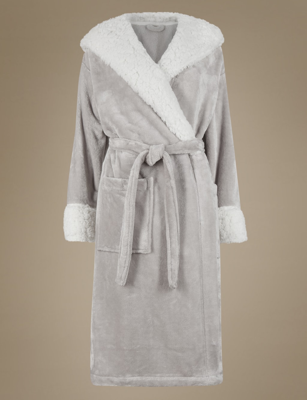 Borg Lined Shimmer Dressing Gown 2 of 5