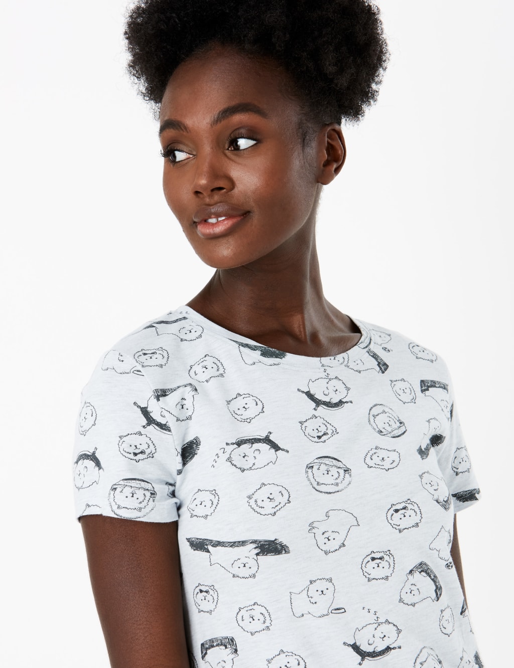 Cotton Dog Print Nightdress 4 of 4
