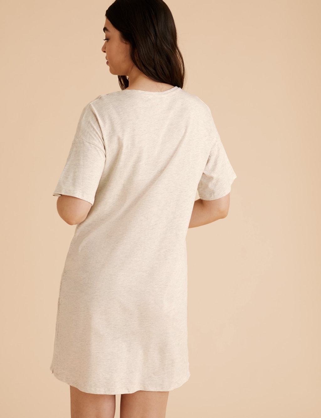 Cotton Pick Happiness Slogan Short Nightdress 4 of 4