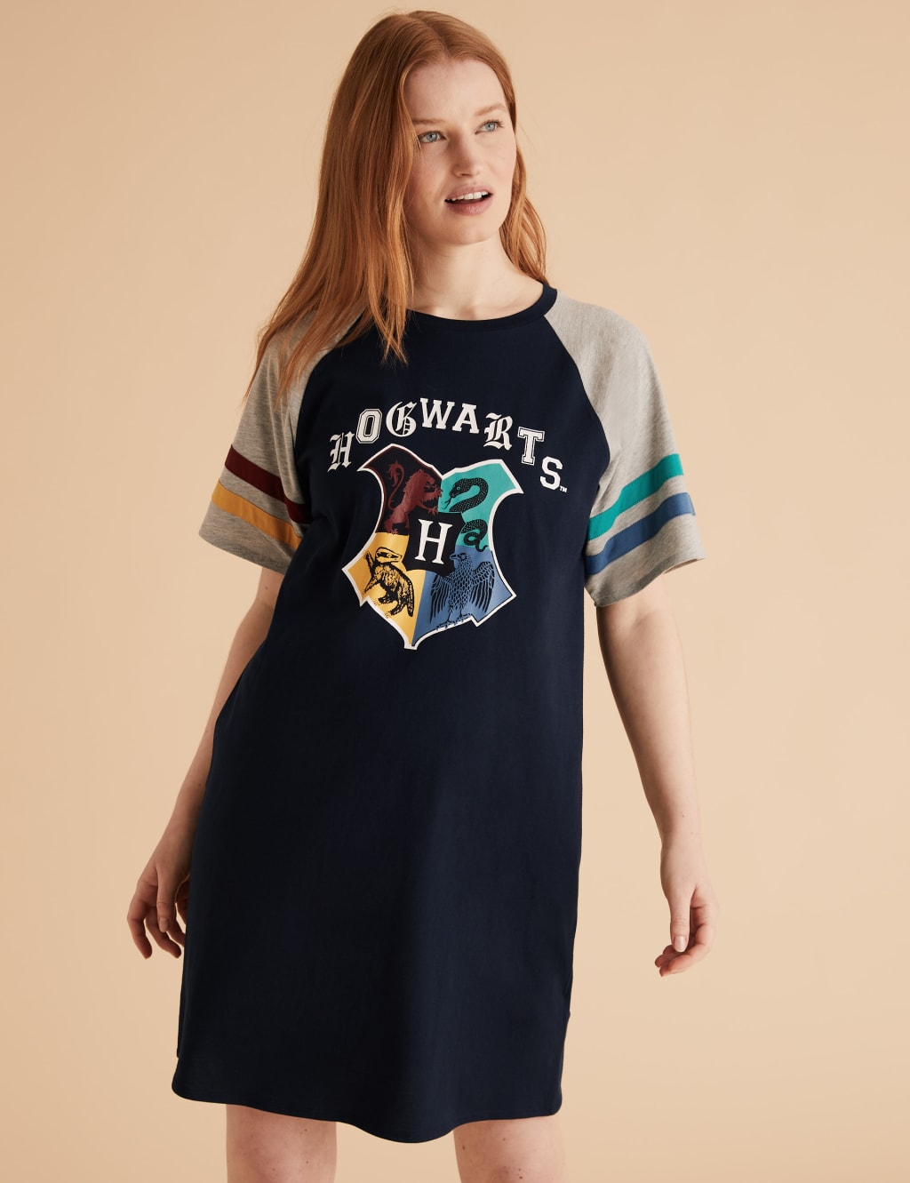 Harry Potter Hogwarts Print Nightdress Adult