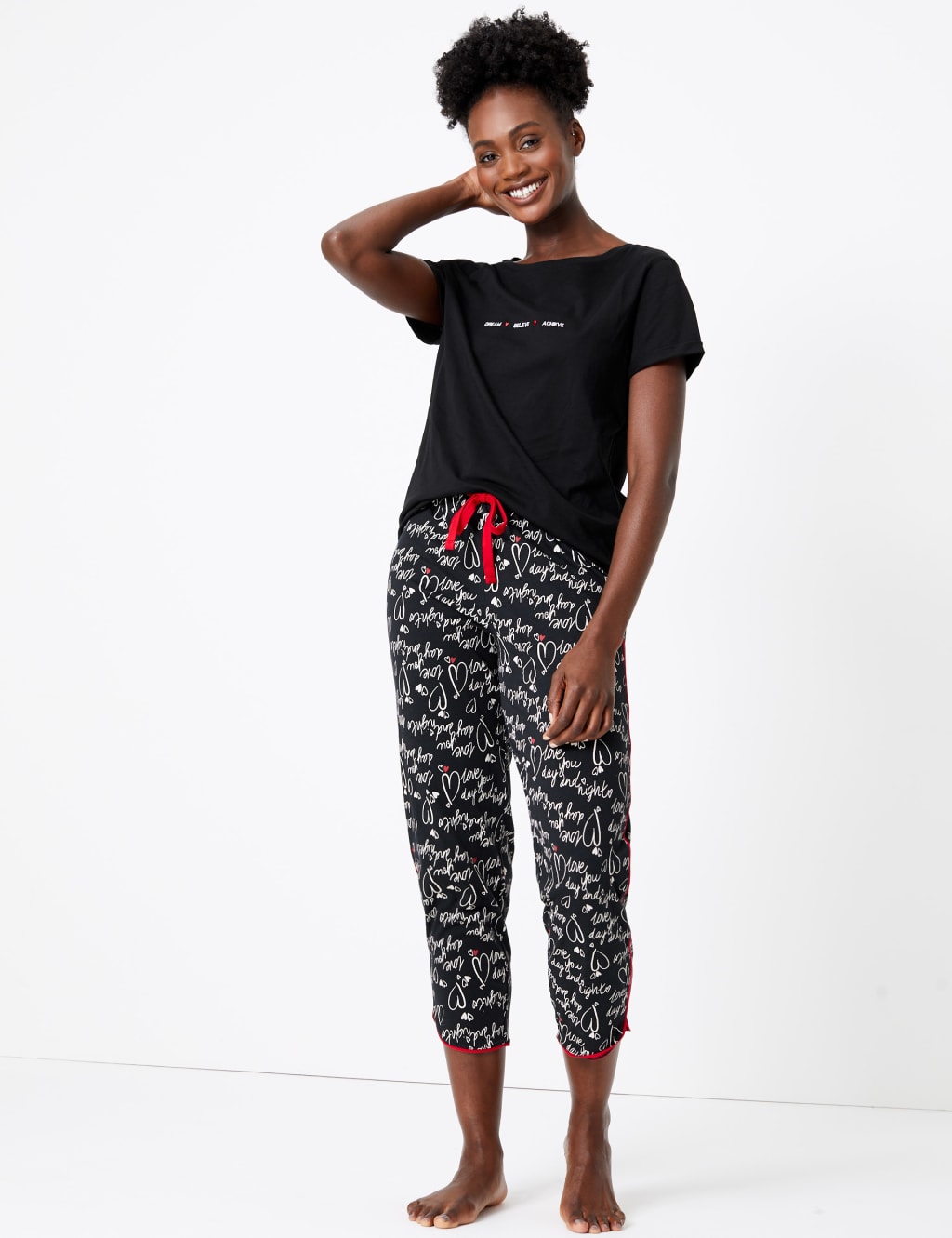Pure Cotton Slogan Pyjama Top 4 of 4