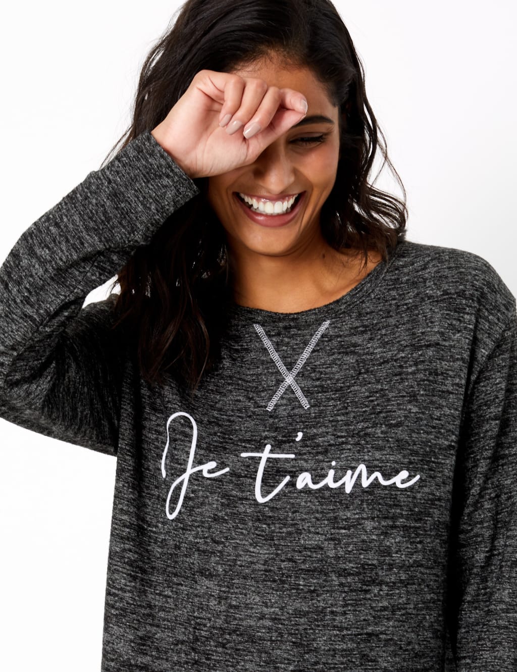 Je T'aime Slogan Lounge Top 1 of 4
