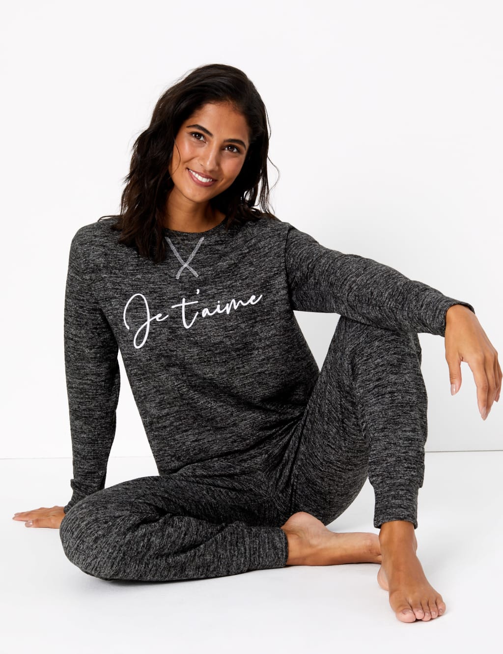 Je T'aime Slogan Lounge Top 4 of 4